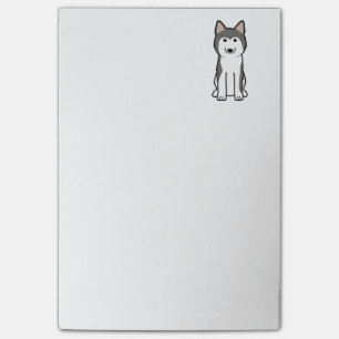 Post-it® Bande dessinée de chien de chien de traîneau