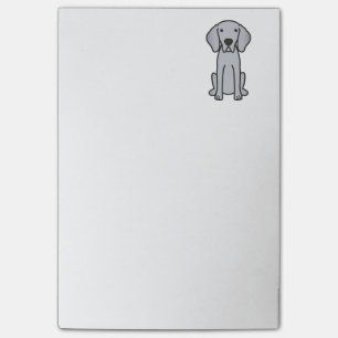 Post-it® Bande dessinée de chien de Weimaraner