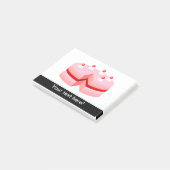 Post-it® Bande dessinée de gâteau d'anniversaire (Incliné)