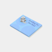 Post-it® Bande dessinée de loutre de mer mignonne illustrat (Incliné)