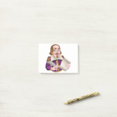 Post-it® Bande dessinée de William Shakespeare (Sur un bureau)