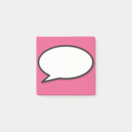 Post-it® Bande dessinée drôle de bulle de dialogue moderne (Devant)