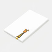 Post-it® Bande dessinée drôle de girafe (Incliné)