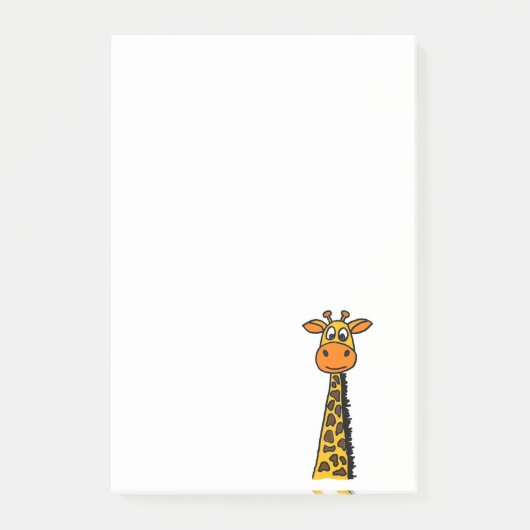 Post-it® Bande dessinée drôle de girafe (Devant)