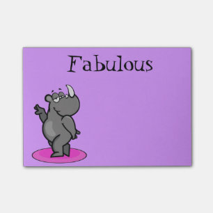 Post-it® Bande dessinée fabuleuse de rhinocéros