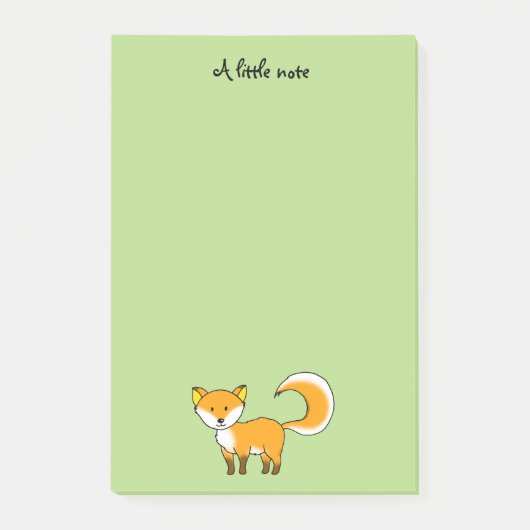 Post-it® bande dessinée mignonne d'animal de forêt de (Devant)