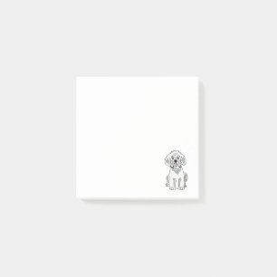 Post-it® Bande dessinée mignonne de chien de Bixcon Frise