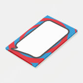 Post-it® Bande dessinée moderne élégant Discours Bubble (Incliné)