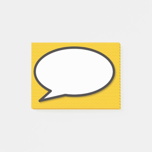 Post-it® Bande dessinée Pop Art Discours bulle (Devant)
