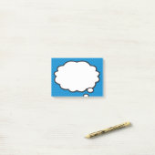 Post-it® Bande dessinée Pop Art Think Bubble (Sur un bureau)