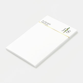Post-it® Bande d'or verte de l'Asclepius Médicale