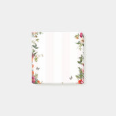 Post-it® Bande rose et Flore rouge (Devant)