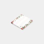 Post-it® Bande rose et Flore rouge (Incliné)