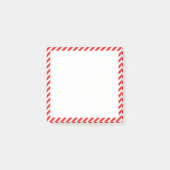 Post-it® Bande rouge et blanche mignonne (Devant)
