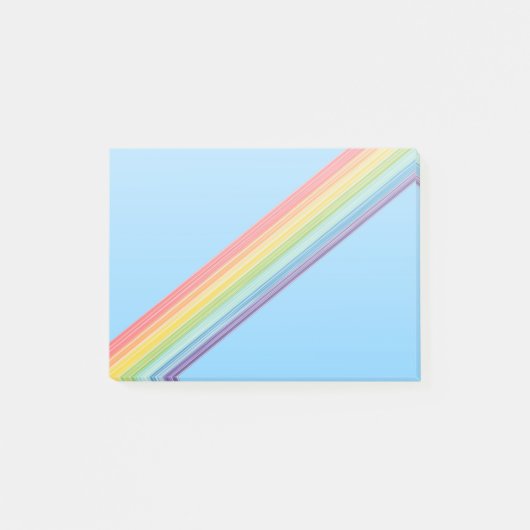 Post-it® Bandes arc-en-ciel diagonales (Devant)