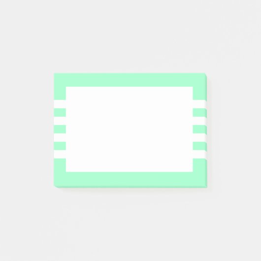 Post-it® Bandes blanches modernes vert menthe (Devant)