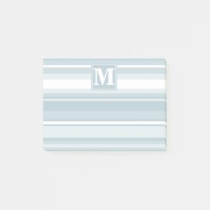 Post-it® Bandes bleu glace monogramme