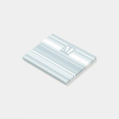 Post-it® Bandes bleu glace monogramme (Incliné)
