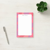Post-it® Bandes colorées CUSTOM Chic Monogramme Personnalis (Bureau)