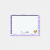 Post-it® Bandes d'aquarelle violet chic (Devant)