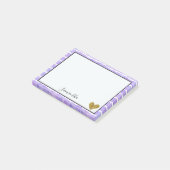 Post-it® Bandes d'aquarelle violet chic (Incliné)