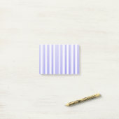 Post-it® Bandes de bonbons bleu et blanc (Sur un bureau)