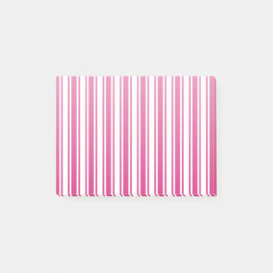 Post-it® Bandes de bonbons cerises et blanches