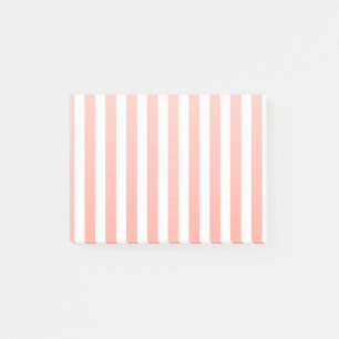 Post-it® Bandes de bonbons corail et blanc