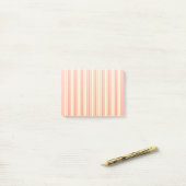 Post-it® Bandes de bonbons corail et jaune (Sur un bureau)