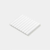 Post-it® Bandes de bonbons gris clair et blanc (Incliné)