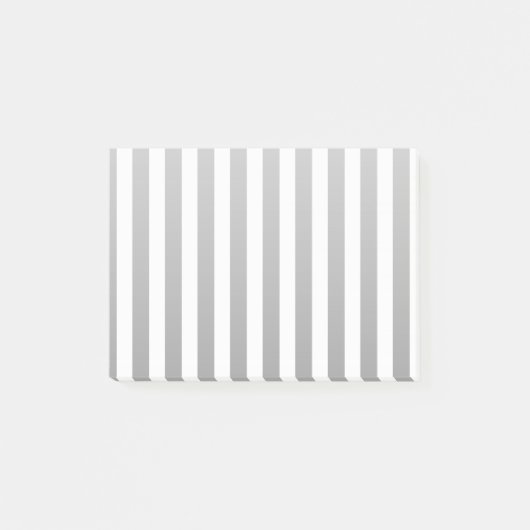 Post-it® Bandes de bonbons grises et blanches (Devant)
