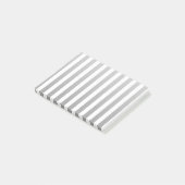 Post-it® Bandes de bonbons grises et blanches (Incliné)