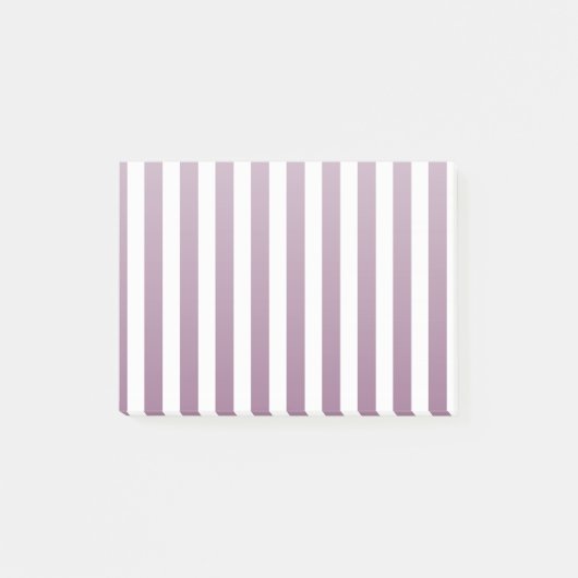 Post-it® Bandes de bonbons mauves et blanches (Devant)