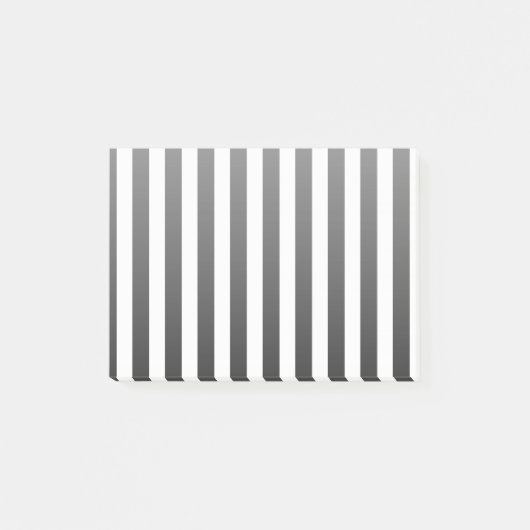 Post-it® Bandes de bonbons noir et blanc (Devant)