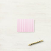 Post-it® Bandes de bonbons rose pâle (Sur un bureau)