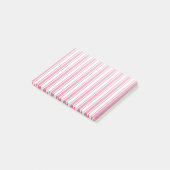 Post-it® Bandes de bonbons roses et blanches (Incliné)