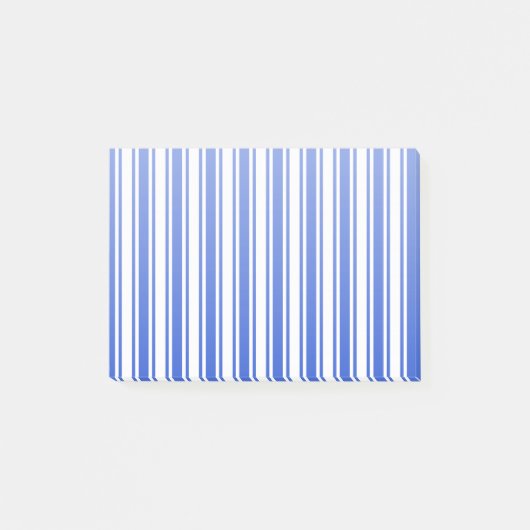 Post-it® Bandes de bonbons royales bleues et blanches (Devant)