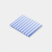 Post-it® Bandes de bonbons royales bleues et blanches (Incliné)