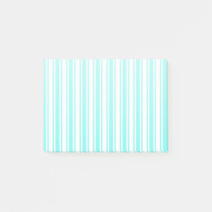 Post-it® Bandes de bonbons turquoise et blanche