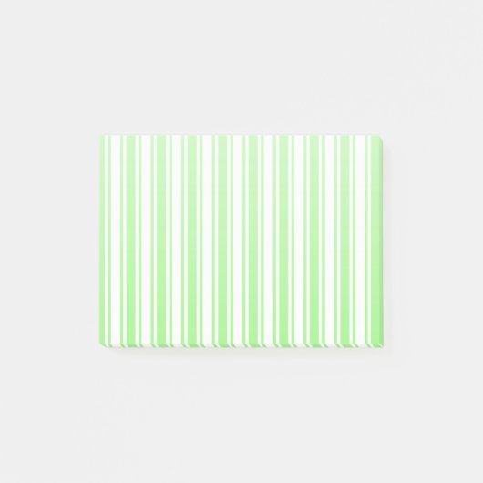 Post-it® Bandes de bonbons vert et blanc de chaux (Devant)