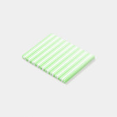 Post-it® Bandes de bonbons vert et blanc de chaux (Incliné)