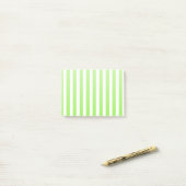 Post-it® Bandes de bonbons vert et blanc de chaux (Sur un bureau)