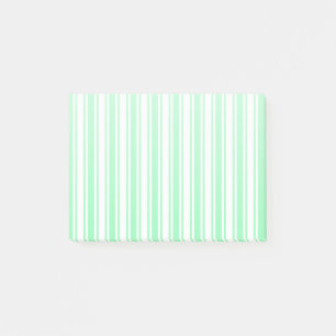 Post-it® Bandes de bonbons vert et blanc pastel
