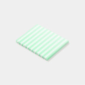 Post-it® Bandes de bonbons vert et blanc pastel (Incliné)