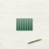 Post-it® Bandes de bonbons vert et noir (Sur un bureau)