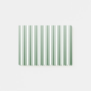 Post-it® Bandes de bonbons vert foncé et blanc