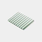 Post-it® Bandes de bonbons vert foncé et blanc (Incliné)