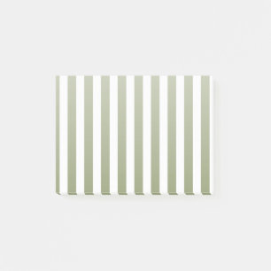 Post-it® Bandes de bonbons vert olive et blanc