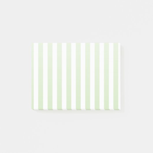 Post-it® Bandes de bonbons vert pâle et blanc (Devant)