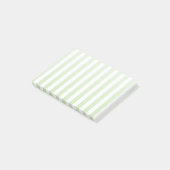 Post-it® Bandes de bonbons vert pâle et blanc (Incliné)